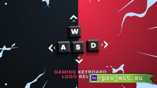 Videohive - PC Gaming Keyboard Logo Reveal - 45069661 - Project for After Effects