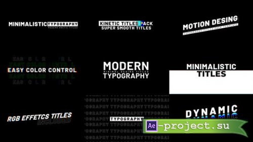 Videohive - Kinetic Titles - 45082259 - Project for After Effects