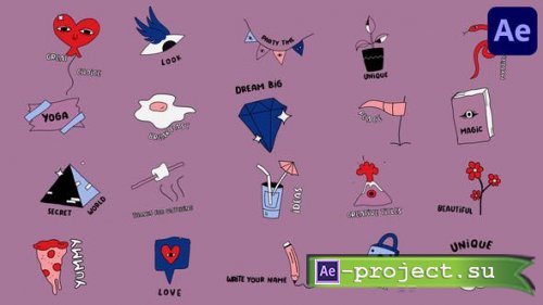 Videohive - Cartoon Sketch Titles for After Effects - 45070176 - Project for After Effects