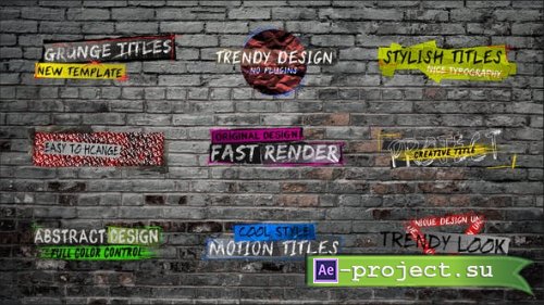 Videohive - Grunge Titles - 44361056 - Project for After Effects