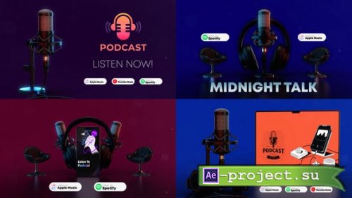 Videohive - Podcast Opener Pack - 45053389 - Project for After Effects
