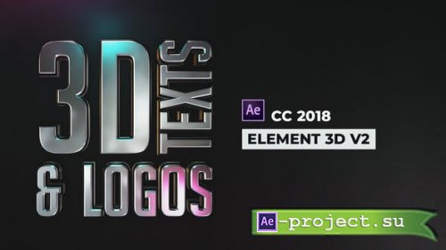 Videohive - Stylish 3D Texts and Logos - 24123156 - Project for After Effects
