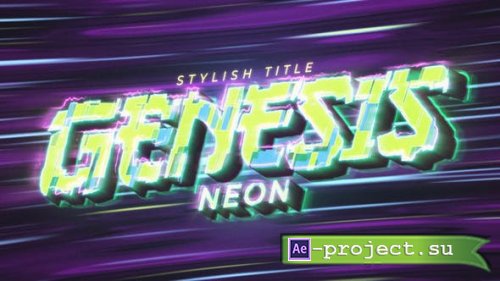 Videohive - Neon Genesis Title & Logo - 45065704 - Project for After Effects