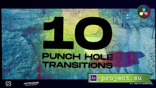 Videohive - Punch Hole Transitions Vol. 03 for DaVinci Resolve - 45078774 - Project for DaVinci Resolve