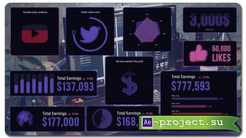 Videohive - Social Media Infographics - 45153391 - Project for After Effects