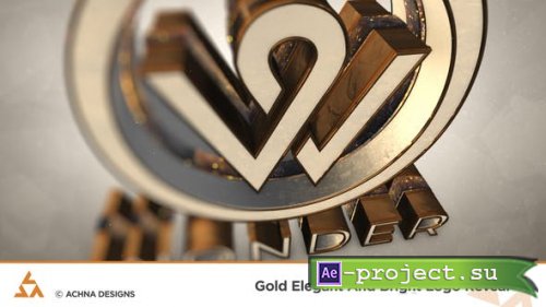 Videohive - Gold Elegant And Bright Logo Reveal - 36339673 - Project for After Effects