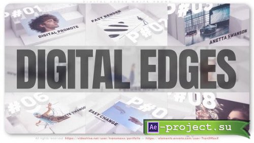 Videohive - Digital Edges White Promo - 45157924 - Project for After Effects