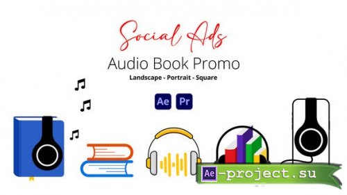 Videohive - Audio Book Promo Social Ads - 45175126 - Project for After Effects
