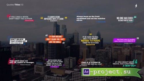 Videohive - Quotes Titles - AE - 45176056 - Project for After Effects