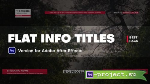 Videohive - Flat Info Titles - 45194090 - Project for After Effects