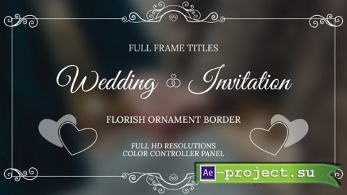 Videohive - Wedding Invitation Overlays - 45222229 - Project for After Effects