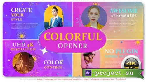 Videohive - Colorful Opener - 45195974 - Project for After Effects