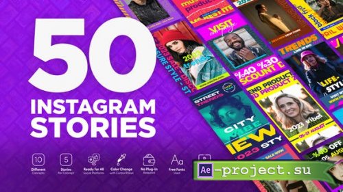 Videohive - Fashion Instagram Stories - 45234733 - Project for After Effects