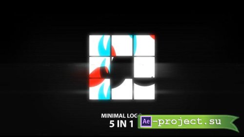 Videohive - Minimal Logo 5 in 1 - 23714945 - Project for After Effects