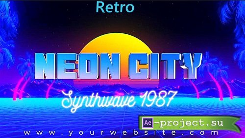 Videohive - Neon Retro Typography Pack 45529113 - Project For Final Cut & Apple Motion