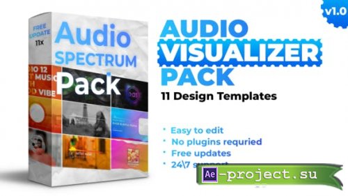 Videohive -  Audio Visualizer Pack - 44892232 - Project for After Effects