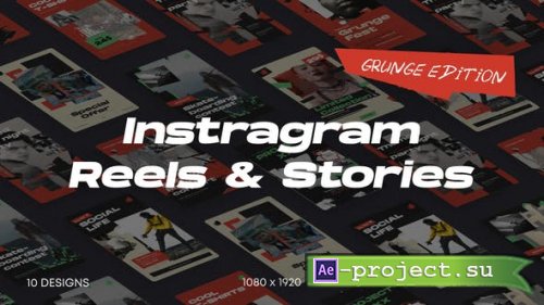 Videohive - Grunge Instagram Reels & Stories - 45319160 - Project for After Effects