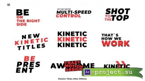 Videohive - Kinetic Titles | After Effects - 45338941 - Project for After Effects