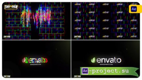 Videohive - Shining Glitch Logo Reveal - 45092658 - Project for After Effects