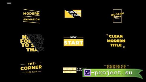 Videohive - Modern Titles | After Effects - 45360652 - Project for After Effects