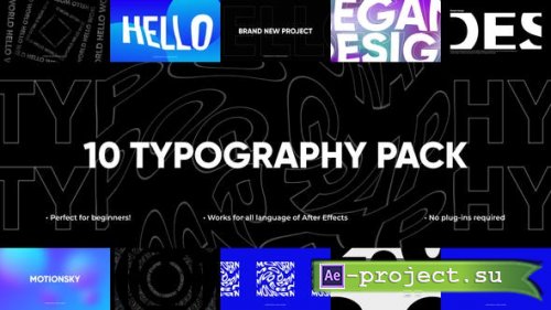 Videohive - 10 Perfect Typography Pack | After Effects - 45362253 - Project for After Effects
