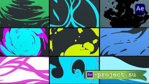 Videohive - 2D FX Cartoon Liquid Transitions [After Effects] - 45359259 - Project for After Effects