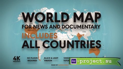 Videohive - World Map - 35770205 - Project for After Effects