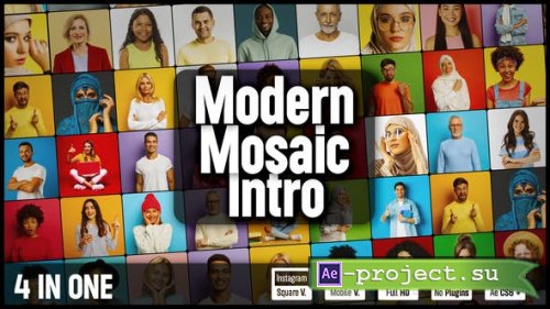 Videohive - Modern Mosaic Opener - 40079001 - Project for After Effects