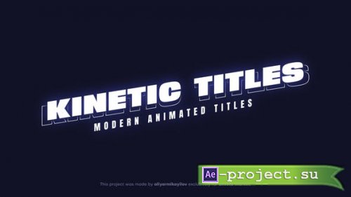 Videohive - Kinetic Text Animation - 45361287 - Project for After Effects