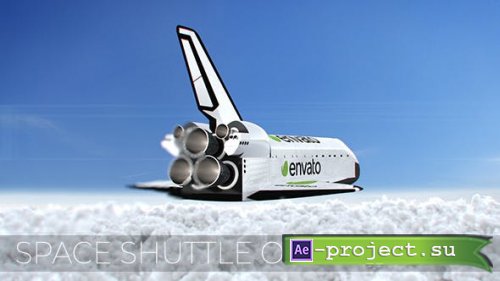 Videohive - Space Shuttle over Clouds - 20968325 - Project for After Effects