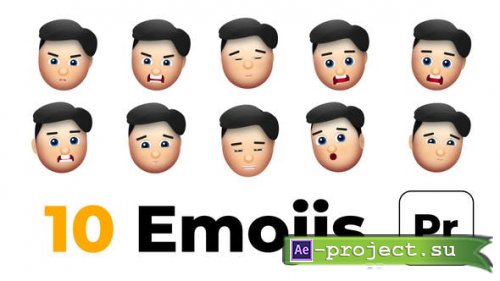 Videohive - Boy Emojis | Angry - 45461544 - Project for After Effects