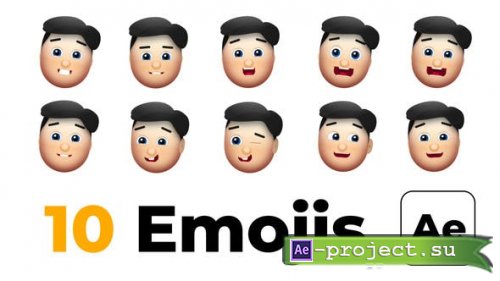 Videohive - Boy Emoji | Smile - 45461728 - Project for After Effects