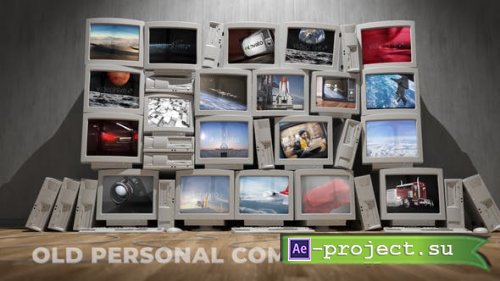Videohive - Old Personal Computers Stack - 24117296 - Project for After Effects