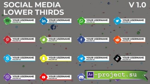 Videohive - Social Media Lower Thirds 1.0 | After Effects - 45422292 - Project for After Effects