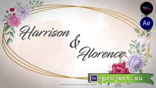 Videohive - Floral & Watercolor Wedding Invitation 2.0 - 45525205 - Project for After Effects