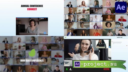 Videohive - Video Conference Multiscreen for After Effects - 45527366 - Project for After Effects