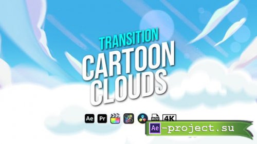 Videohive - Transition Cartoon Clouds - 45590517 - Project for After Effects