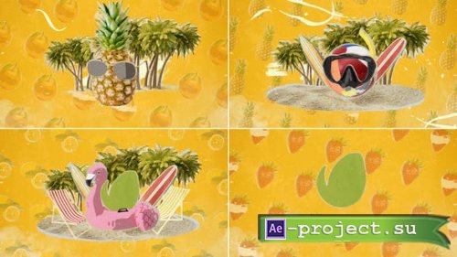 Videohive - Collage Summer/Holidays Travel Logo - 37867252 - Project for After Effects