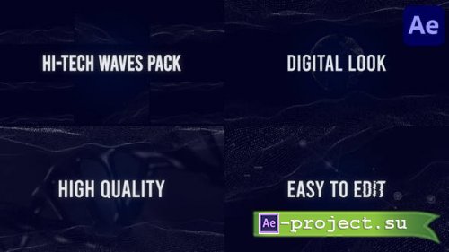 Videohive - HiTech Waves Pack for After Effects - 45543625 - Project for After Effects