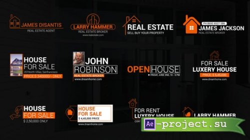 Videohive - Real Estate Titles - 45570314 - Project for After Effects
