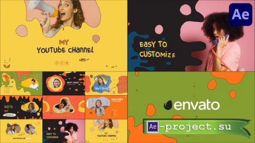 Videohive - Liquid Acid Endscreens | After Effects - 45568689 - Project for After Effects