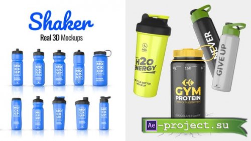 Videohive - Shaker Real 3D Mockups - 45589019 - Project for After Effects