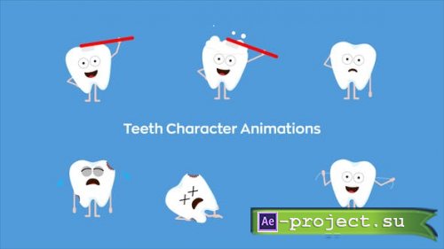 Videohive - Teeth Character Animations - 45604528 - Project for After Effects
