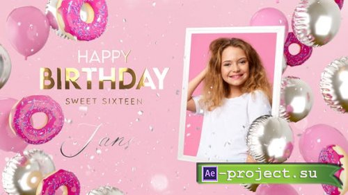 Videohive - Happy Birthday Sweet Style - 39916832 - Project for After Effects