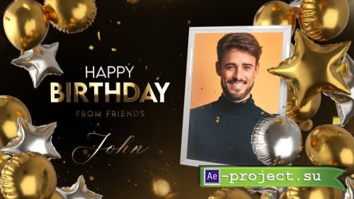Videohive - Happy Birthday Golden Style - 39783903 - Project for After Effects