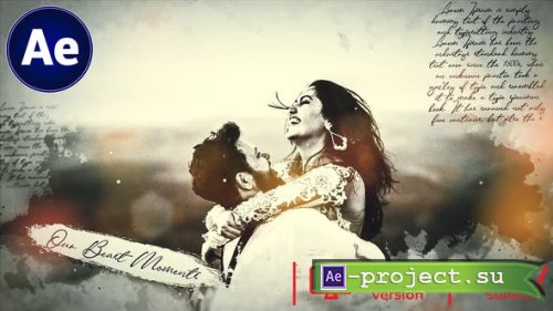 Videohive - Ink Wedding Slideshow || Brush Wedding Slideshow - 45595893 - Project for After Effects