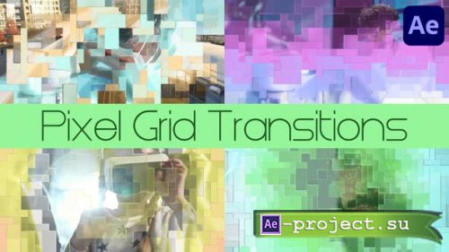 Videohive - Pixel Grid Transitions for After Effects - 45704848 - Project for After Effects