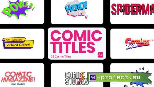 Videohive - Comic Titles for After Effects - 45671880 - Project for After Effects