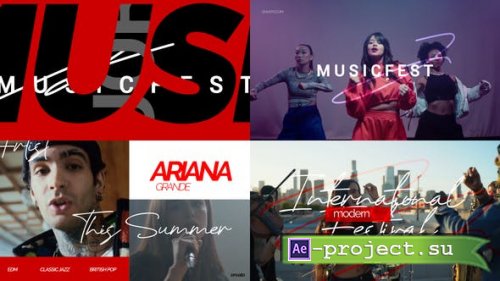 Videohive - Music Typography Slideshow - 45638407 - Project for After Effects