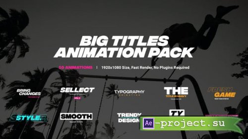Videohive - Titles Animation Pack - 45650556 - Project for After Effects